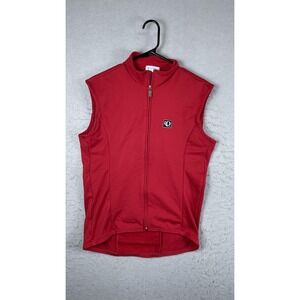 Vintage Pearl Izumi Cycling Vest Mens Small‎ Red Fleece Lined Thermal USA